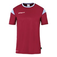 Squad 27 Short Sleeve Shirt Burgundy/Sky Blue