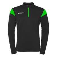 Squad 27 1/4 Zip Top Black/Green [Size: L]