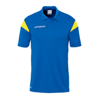 Squad 27 Polo Shirt Azure Blue/Lime Yellow M
