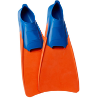 Long Blade Swim Fins Orange Blue
