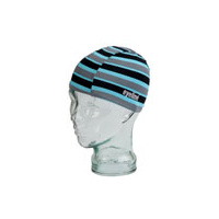 Kids Polyester Cap Black/Silver/Sky Stripe 