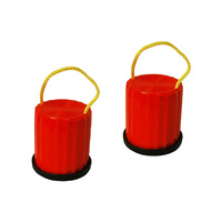 Shoe Tins - Plastic with Rubber Rim