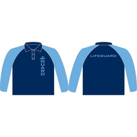 Lifeguard Unisex Micromesh Long Sleeve Polo  