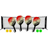 4 Player Pickleball Wooden Set with Net