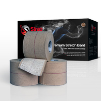 Strapit Premium Elastic Adhesive Bandage Heavy 75mm Tan 16 Rolls