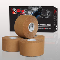 Strapit 12.5mm Premium Sports Strapping Tape Tan 24 Roll Drum 