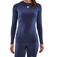 SKINS SERIES-1 Women's Long Sleeve Top Navy Blue