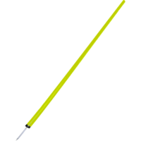 One Piece Rigid Agility Pole Yellow