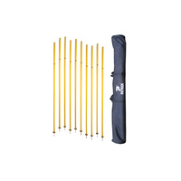 Agility Pole - 1 Piece Rigid Set of 10 With Bag