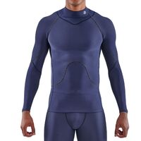 SKINS SERIES-3 Men's Thermal Long Sleeve Top Navy Blue