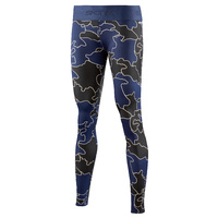 SKINS DNAmic Primary Womens Long Tights Myriad of Coastlines Blue 